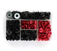 Tornillos de Motocicleta Compatible Con Suzuki Para GSXR 1100 1993-1998 Para HAYABUSA Para GSX1300R 1999-2019 Kit De Tornillos De Carenado De Motocicleta Clips De Tuerca(Red)