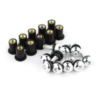 Tornillos de Motocicleta Compatible Con Suzuki Para GSXR125 2017-2019 Para GSXR250 2018-2019 Para HAYABUSA Para GSX1300R 1999-2019 Kits De Pernos Deflectores De Parabrisas De Motocicleta(Silver)