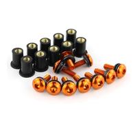 Tornillos de Motocicleta Compatible Con Suzuki Para GSXR125 2017-2019 Para GSXR250 2018-2019 Para HAYABUSA Para GSX1300R 1999-2019 Kits De Pernos Deflectores De Parabrisas De Motocicleta(Orange)