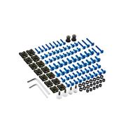 Tornillos de Motocicleta Compatible Con Suzuki Para K1 K2 Para K3 K4 K5 K6 K7 Para K8 Para K9 155PCS Tornillos De Motocicleta Tornillos De Carenado De Carrocería Juego De Tornillos Y Tuercas(Blue)