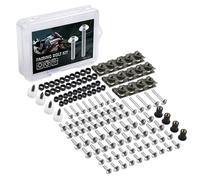 Tornillos De Motocicleta Tuercas De Perno De Carenado Tornillos De Cuerpo Para CBR600RR CBR900RR CBR929RR CBR1000RR CBR 600RR CBR600 F2 F3 F4 Kit de tornillos(Plata)