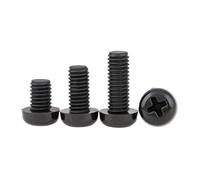 Tornillos de nailon M2, M2.5, M3, M4, M5, M6, M8, de cabeza plana, redondos, con aislamiento de plástico y nailon, color blanco y negro, 20-100 unidades(Black nylon,20mm,M6 20pcs)