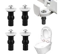 Tornillos de Nailon para Asiento de Inodoro,4PCS Fijación Bisagra Asiento,Universal de Fijación para Asiento de Inodoro,WC Tapa Fijaciones Tornillos,Herrajes de Bisagra para Asiento de WC,Tapa Inodoro