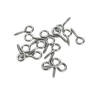 Tornillos De Ojal 100 piezas de 16 mm gancho perno ojo pequeño acero inoxidable 304 tornillo para Hamacas