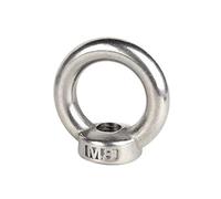 Tornillos De Ojal Tuercas de ojo elevación acero inoxidable 304/Anillo tornillo Anillo perno enganche Tornillos M4 M5 M6 M8 M10 M12 para Hamacas(Eye Nut,M10 x1pc)