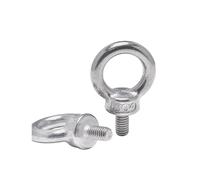 Tornillos de ojo de acero inoxidable 304 de 1/4, 5/16, 3/8, 1/2, 5/8, 3/4 y 7/8 pulgadas(7-8 1pc)