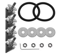 Tornillos de Parachoques Cónicos de Liberación Rápida para Carrocería | Aleación de Aluminio, Instalación Fácil y Refuerzo, Kit Metálico para Parachoques Delantero y Trasero