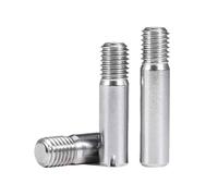 Tornillos de pasador ranurado con rosca externa una sola palabra acero inoxidable 304, M2, .5, M3, M4, 2/3 unidades(M4-2pcs,22mm)