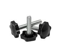 Tornillos de perilla manual M4 M5 M6 M8 M10 M12 Tornillos de cabeza de perno Rosca de sujeción Mango de pulgar Tornillo de máquina Pernos para maquinaria,equipo Industrial Equipment(40mm,M4 5Pcs)