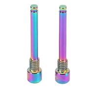 Tornillos de Pinza de Freno de Bicicleta de Carretera ,Pasador único a Prueba de Herrumbre ,Pulido Fino ,2 Piezas ,Tornillo de Freno de Disco de Bicicleta Ligero ,Aleación de Titanio , (Deslumbrante)