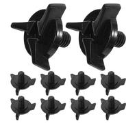 Tornillos de Plástico para 20 Negros Motocicleta Piezas Casco
