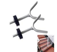 Tornillos de Presión de Rejilla de Escalera,Tornillo Y Adaptador para barandillas,Perno para Puerta Presión de Bebé,Tornillo Presión Varillas Rosca,para Mascotas Perro Bebés Escalera (Negro, 2 Pezzi)