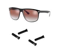 Tornillos de repuesto para kit de reparación de lentes de sol Ray ban RB4147 BR4184 RB4190 RB4175 (juego de 4), destornillador (negro)