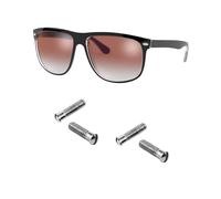 Tornillos de repuesto para kit de reparación de lentes de sol Ray ban RB4147 BR4184 RB4190 RB4175 (juego de 4), destornillador (plateado)