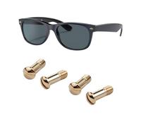 Tornillos de repuesto para kit de reparación de lentes de sol RB2132 RB4165 RB4371 (juego de 4), destornillador (dorado)