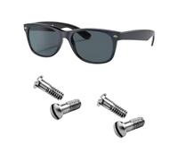 Tornillos de repuesto para kit de reparación de lentes de sol RB2132 RB4165 RB4371 (juego de 4), destornillador (plateado)