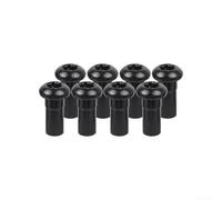 Tornillos de repuesto para tuerca de bisagra de puerta, paquete de 8 para/JLU 2018-2025, acero resistente, anodizado negro, resistente al óxido, ajuste directo del fabricante original