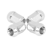 Tornillos de Rueda Acero Cromado, 4 Tapas Uso Apto Para Tuercas De Rueda Coche, Con Forma Cono Bellota, Antirrobo, M12/14x1,5, M12x1,25(Orange)