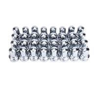 Tornillos de Rueda Compatible Con Ford Para F250 F350 F450 2017 2018 2019 2020 2021 2022 2023 M14x1.5 32 Piezas Cubierta De Tuercas De Rueda Pernos De Llanta Cromados Tapa De Tuerca OEM: HCPZ1012A