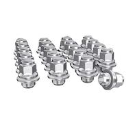 Tornillos de rueda Compatible Con Toyota Para Avalon Para Corolla Para Camry 1983-2024 Tuercas De Rueda Negras M12x1.5(Silver)