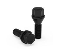Tornillos de Rueda Compatible Con VW Para Jetta Tiguan Golf CC Pernos Orejeta Cónicos 28 Mm Vástago 14 X 1,5 Hexagonales 17(20pcs black)