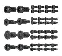 Tornillos de seguridad para timbre de puerta, kit de repuesto - 40 piezas para t5 T16 carbono para sujetadores de acero compatibles con Video Doorbell Pro 2 Gen reparaciones de montaje negro