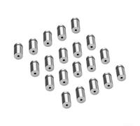 Tornillos de separación de acero inoxidable plateado de 20 mm para interiores y exteriores, letreros acrílicos, fijaciones de montaje de anuncios, cabeza redonda, paquete de 20