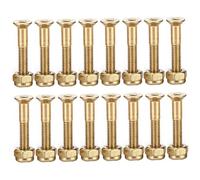 Tornillos de Skateboard Tornillos de camión de Clavo de Hardware de Longboard para el Puente de Skate para Oro de reemplazo 25 mm 16pcs