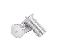 Tornillos de soldadura, 100 unids/lote M6 * 10/12/16/20/25/30/35/40/45/50 tornillo de perno soldadura aluminio(M6X35)