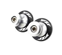 Tornillos de soporte deslizante for carretes de basculante M6, accesorios for motocicleta, tapas de válvula de neumático de aluminio compatibles con YZF R1, R3, R6, R7, R25 (1999-2023)(M6 Yzf Silver)