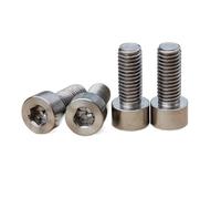 Tornillos de Titanio Puro TA2 con Rosca Macho, M2, M2.5, M3, con hexágono Interior y Tapa Lisa, de 3, 5, 6, 8, 10, 12, 15, 20, 25, 30 y 35 mm de Largo