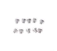 Tornillos de tope de tijera, 10 unidades, hechos de goma y metal para un rendimiento constante en tijeras de aseo estándar (3 mm transparente)