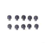 Tornillos de tope de tijera, 10 unidades, hechos de goma y metal para un rendimiento constante en tijeras de aseo estándar (2,5 mm, negro)