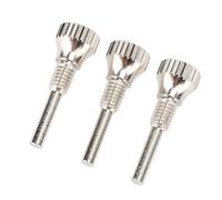 Tornillos de Tubo de Sonido de Trompeta de Metal de 3 Piezas con Diseño Antideslizante, Excelente Dureza para Mantenimiento de Instrumentos de Viento