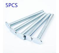 Tornillos de tuerca en T M8 5 piezas, para pista en T de 19 x 9,5 mm con cierres de ranura en T de acero al carbono chapado en zinc compatibles con sierra de mesa de inglete