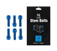 Tornillos de vástago de bicicleta de acero inoxidable M5 x 18 mm con revestimiento PVD Tornillos para manillar de bicicleta de carretera MTB sujetadores elevador de auriculares rojo, naranja, verde