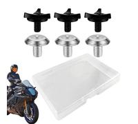 Tornillos de visera de aluminio para cascos de motocicleta - kit de tornillo de sombrero de motocross de servicio pesado | Sujetadores de reemplazo resistentes al óxido para MX, bicicleta de tierra, c