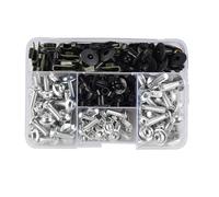 Tornillos De Zócalo Compatible Con Yamaha Para XMAX250 Para XMAX300 Para XMAX400 195 Piezas Carenado Motocicleta, Parabrisas, Pernos De Aluminio M5 M6, Kit De Tornillos, Clips De Tuerca