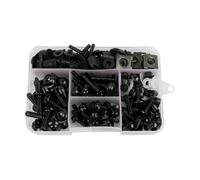 Tornillos del carenado Tornillos De Carenado para NC700S, NC700X, RC51, VFR750R, RC30, VFR1200FD, ABS, DCT, Super Hawk 1000, VTR1000F, 305, CB77 Tornillos de la cúpula(Negro)