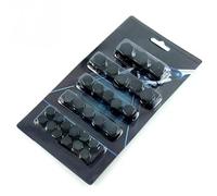 Tornillos del carenado Tornillos Y Tuercas para Motocicleta para para CBR900RR NC700 S X VTX1300 para CB919 para CBR 600 F2 F3 F4 F4i (30 Unidades) Tornillos de la cúpula(Negro)