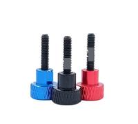 tornillos en forma de ala, 5 tornillos moleteados de aluminio M2 y M2.5, de acero negro, multicolor, en varios tamaños.(Orange,M2.5 x 4)