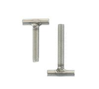 Tornillos en forma de T, Tornillos de ranura en T en forma de T M10 40-150 mm Acero inoxidable 304 2 piezas(M10*60mm)
