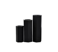 Tornillos espaciadores de placa base de nailon hexagonales, color blanco y negro, M2, M2.5, M3, M4, M5 y M6, for bastidor y columnas de PCB.(Black,10MM_M3 (30PCS))