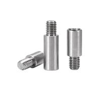 Tornillos espaciadores redondos de pilar roscado de acero inoxidable 304 M2 M2.5 M49, for PCB electrónicos y ensamblaje de maquinaria(M2 (Thread 4mm) 6mm(10pcs))