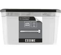 Tornillos ESSBOX SCELL-IT autoperforantes - Zinc blanco - Cabeza hexagonal - Ø6,3 mm x 32 mm - Caja de 200 - EX-94704163032, Parcelas hexagonales, tapas extraíbles, cajas apilables