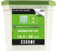 Tornillos ESSBOX SCELL-IT para madera - Ø4,5 mm x 50 mm - Caja de 200 - EX-1371081