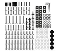 Tornillos Fijación Kit Tornillos Tuercas Carenado Motocicleta Para SUZUKI GSXR600 GSXR 600 GSX R600 K5 K6 K7 K8 K9 Clips Fijación Carrocería Motocicleta Carrocería Tornillos(Plata)