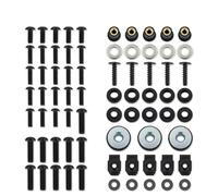 Tornillos Fijación Moto Carenado Sujetador Clips Kit para Suzuki RGV 250 VJ22 1991-1998 Parabrisas Carrocería Tornillos Tuercas Kits Motocicleta Carrocería Tornillos(Negro)