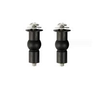 Tornillos for asiento de inodoro, bisagras goma expansible, tuercas carga superior e inferior, fijaciones, orificio ciego for WC, reemplazo accesorios baño, 2 uds(M5)