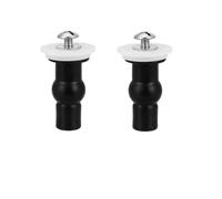 Tornillos for asiento de inodoro, bisagras goma expansible, tuercas carga superior e inferior, fijaciones, orificio ciego for WC, reemplazo accesorios baño, 2 uds(Color 1)